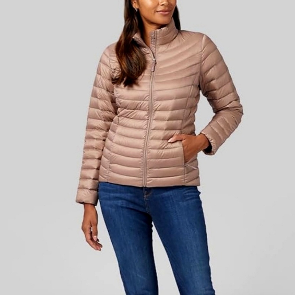 32 Degrees | Metallic Taupe Packable Puffer Jacket - NWT